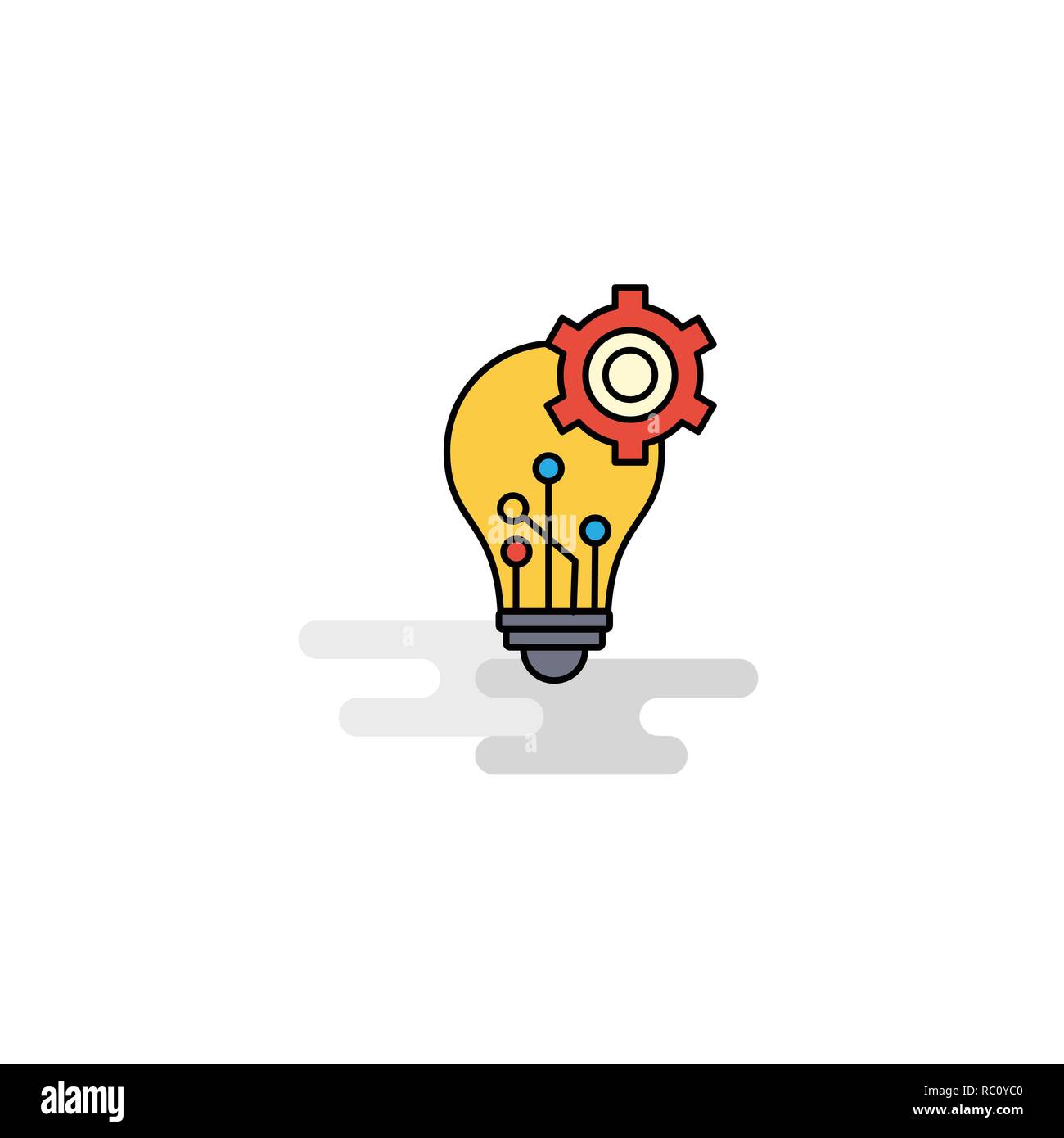 Flat Bulb setting Icon. Vector Stock Vector Image & Art Alamy