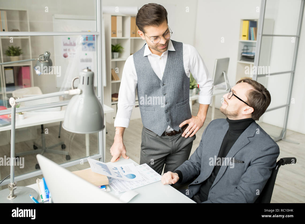 Business coworkers working in team Stock Photo