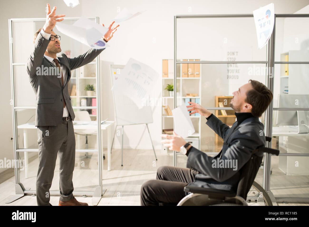Business people celebrating success Stock Photo