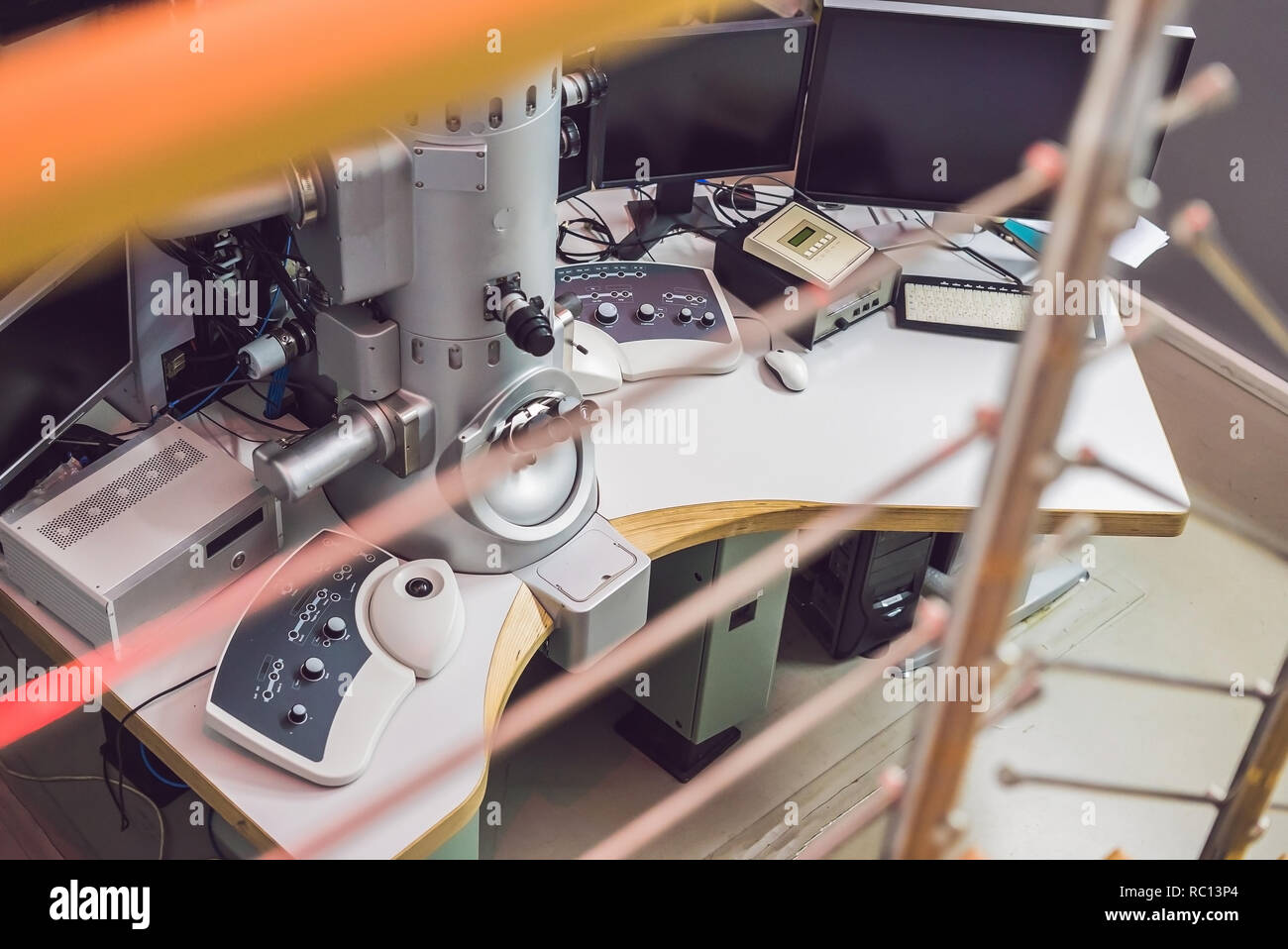 transmission electron microscope in a scientific laboratory Stock Photo