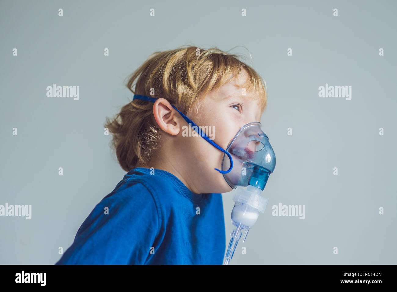 The child has a nebulizer hires stock photography and images Alamy