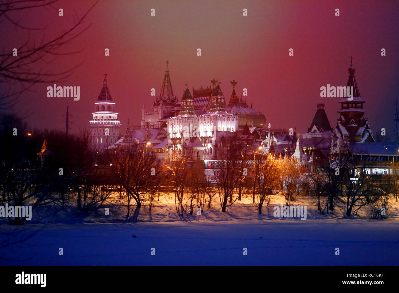 Photo background beautiful with the Russian Kremlin Stock Photo