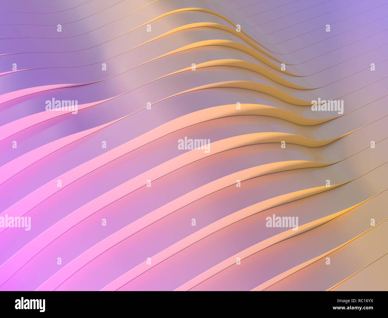 Background abstract with soft pink waves. 3D rendering Stock Photo Alamy