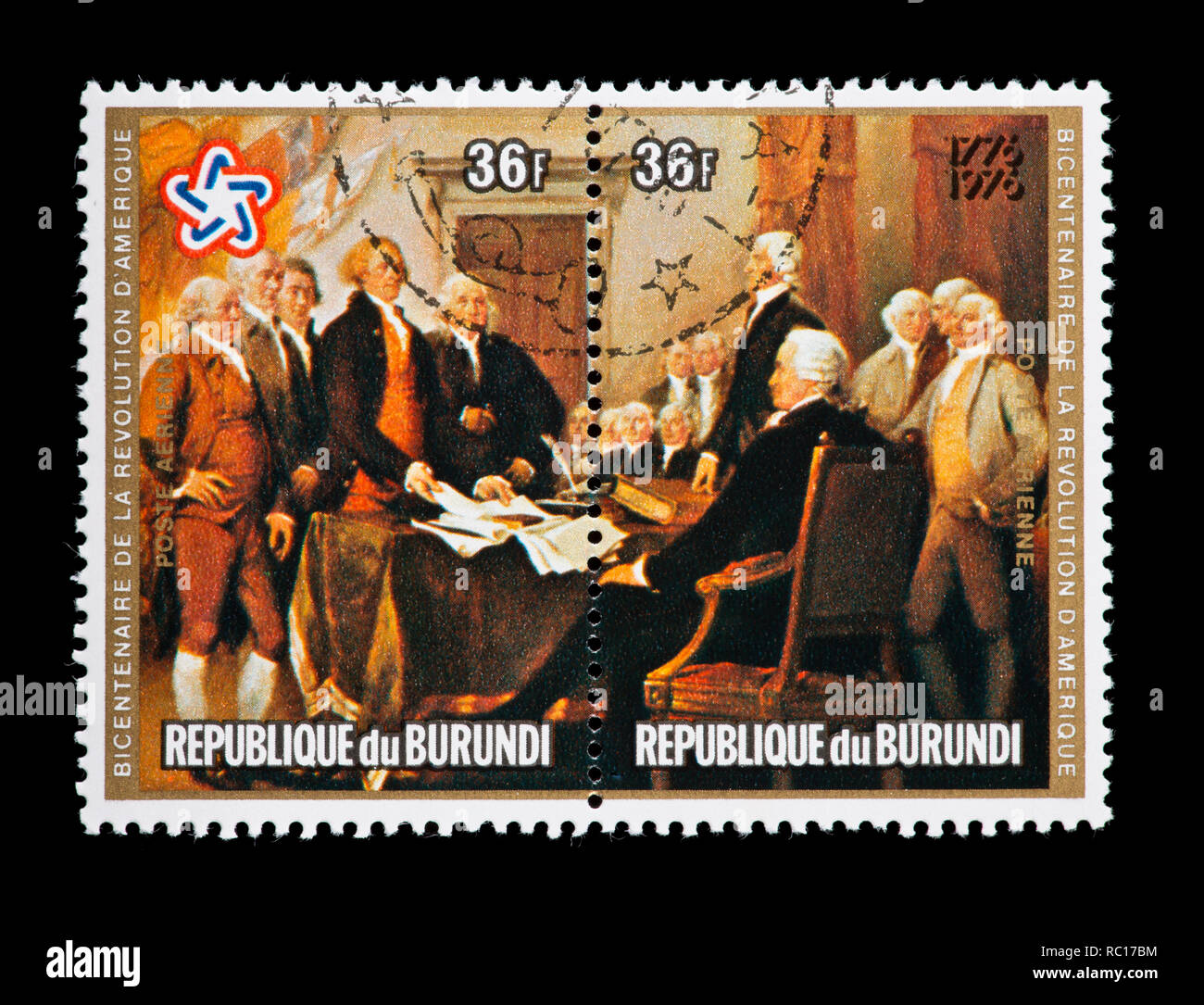 Signing the declaration of independence hi-res stock photography and ...