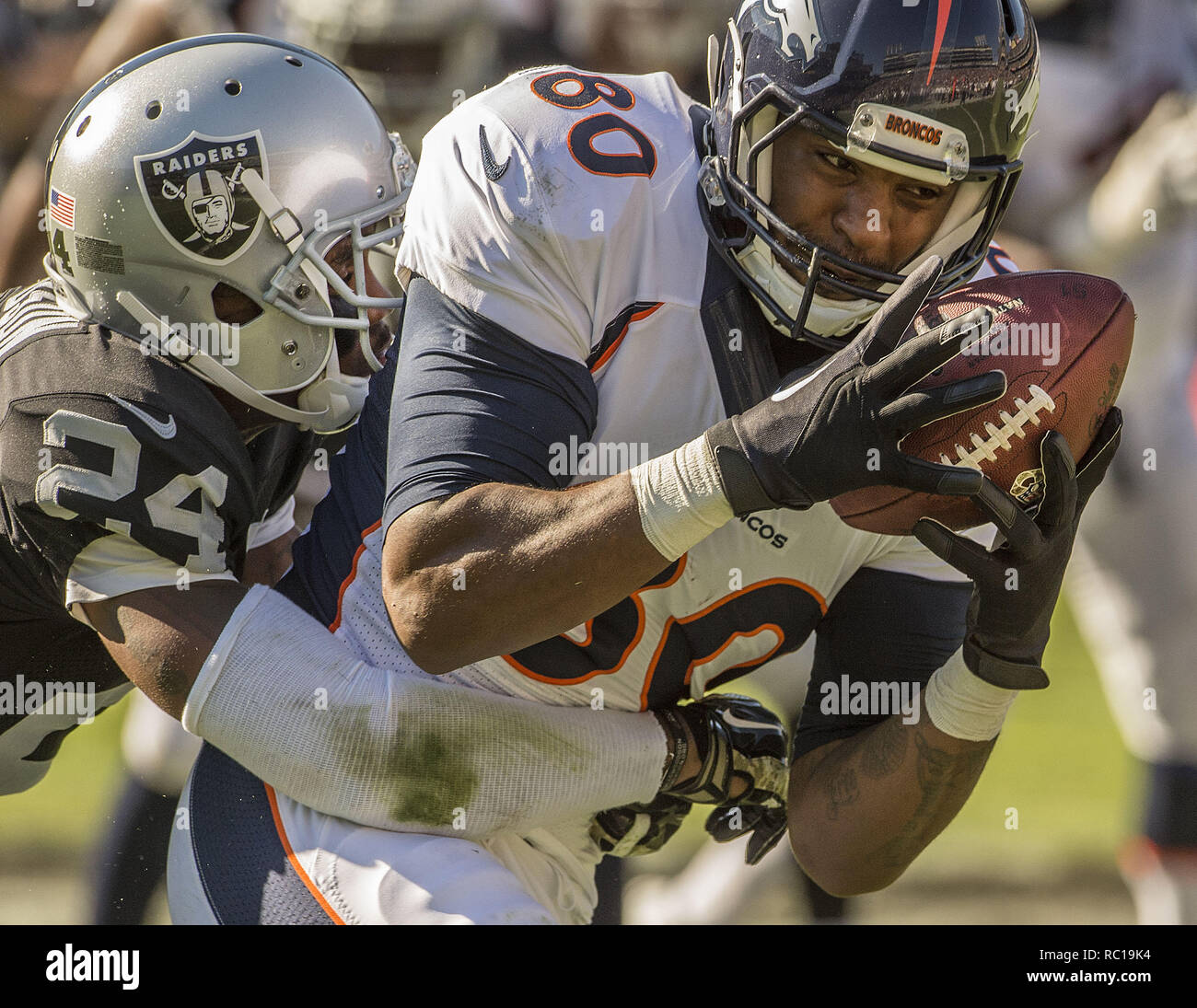 Oakland, California, USA. 11th Oct, 2015. Oakland Raiders free safety  Charles Woodson (24) on Sunday, October 11, 2015, at O.co Coliseum in  Oakland, California. The Broncos defeated the Raiders 16-10. Credit: Al