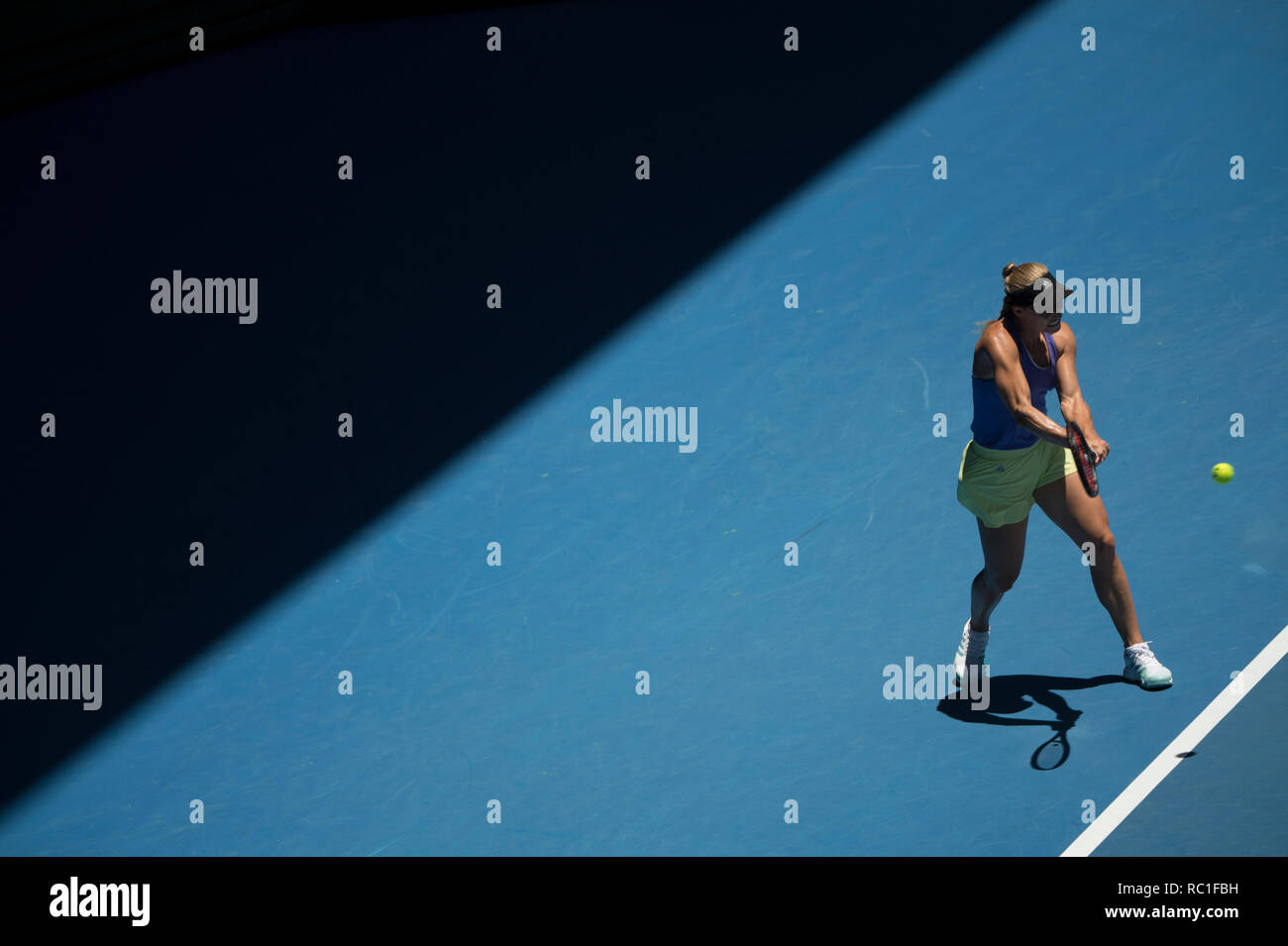 Melbourne, Australia. 13th Jan, 2019. Angelique Kerber of Germany