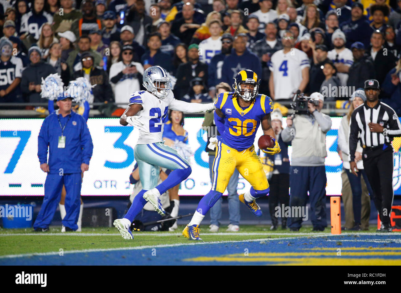 Inglewood, United States. 09th Jan, 2022. Rams Cooper Krupp scores on a  4-yard touchdown pass in 4th quarter action against the 49ers at SoFi  Stadium on Sunday, January 9, 2022 in Inglewood