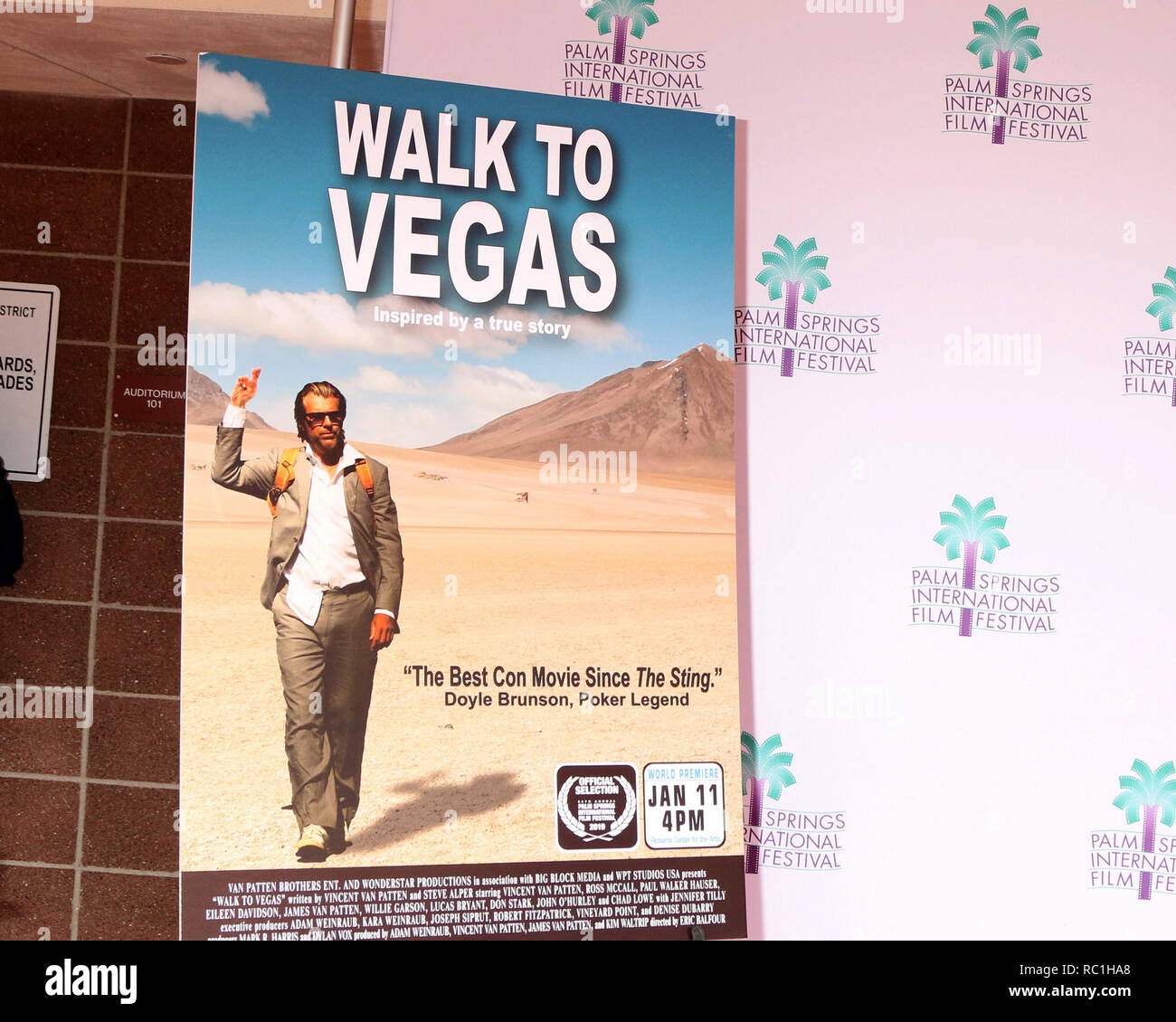 Palm Springs, CA, USA. 11th Jan, 2019. PALM SPRINGS - JAN 11: Atmosphere at the ''Walk to Vegas'' World Premiere at the Richards Center for the Arts on January 11, 2019 in Palm Springs, CA Credit: Kay Blake/ZUMA Wire/Alamy Live News Stock Photo