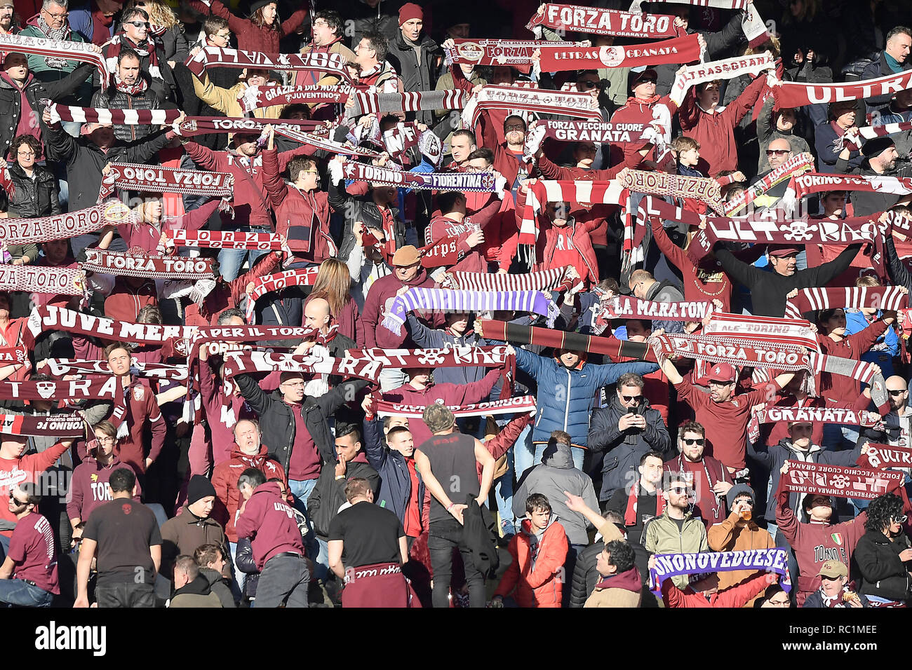 Turin Italy 13th January 2019 Sport Calcio Esclusiva Torino Fc Torino Vs Fiorentina Coppa Italia 2018