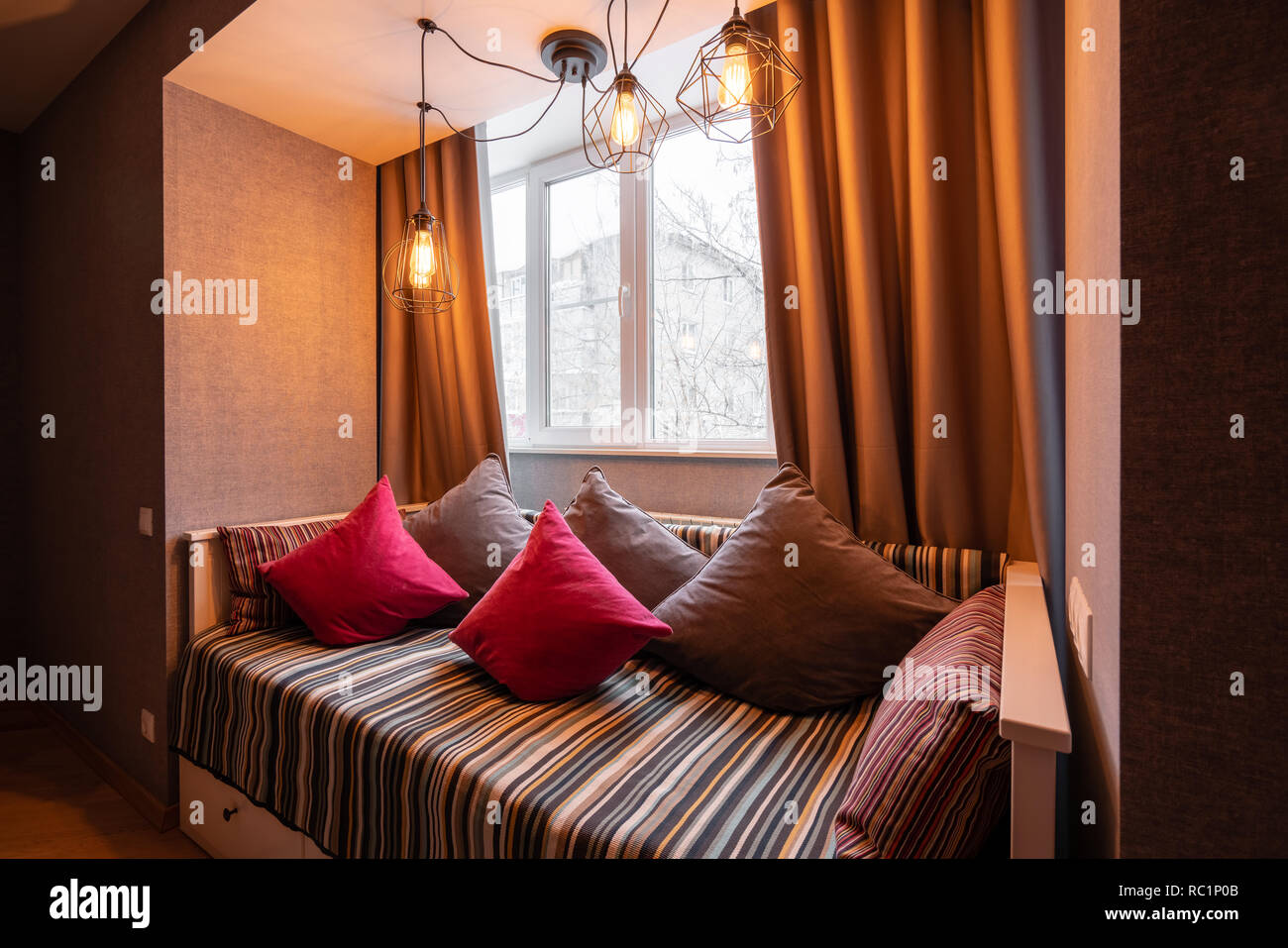 Russia, Nizhny Novgorod - January 10, 2018: Private apartment. Modern ...