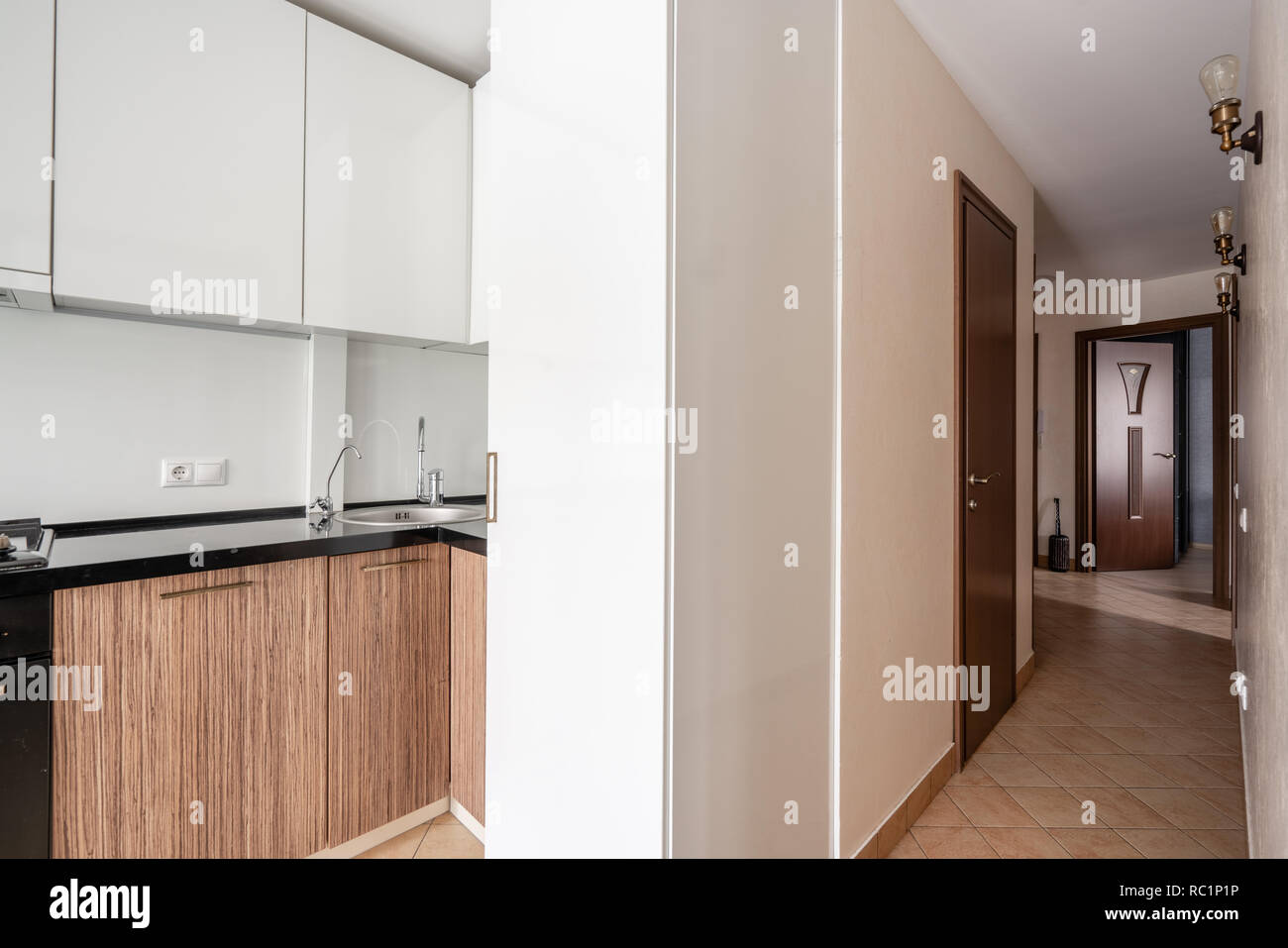 Russia, Nizhny Novgorod - January 10, 2018: Private apartment. Interior ...