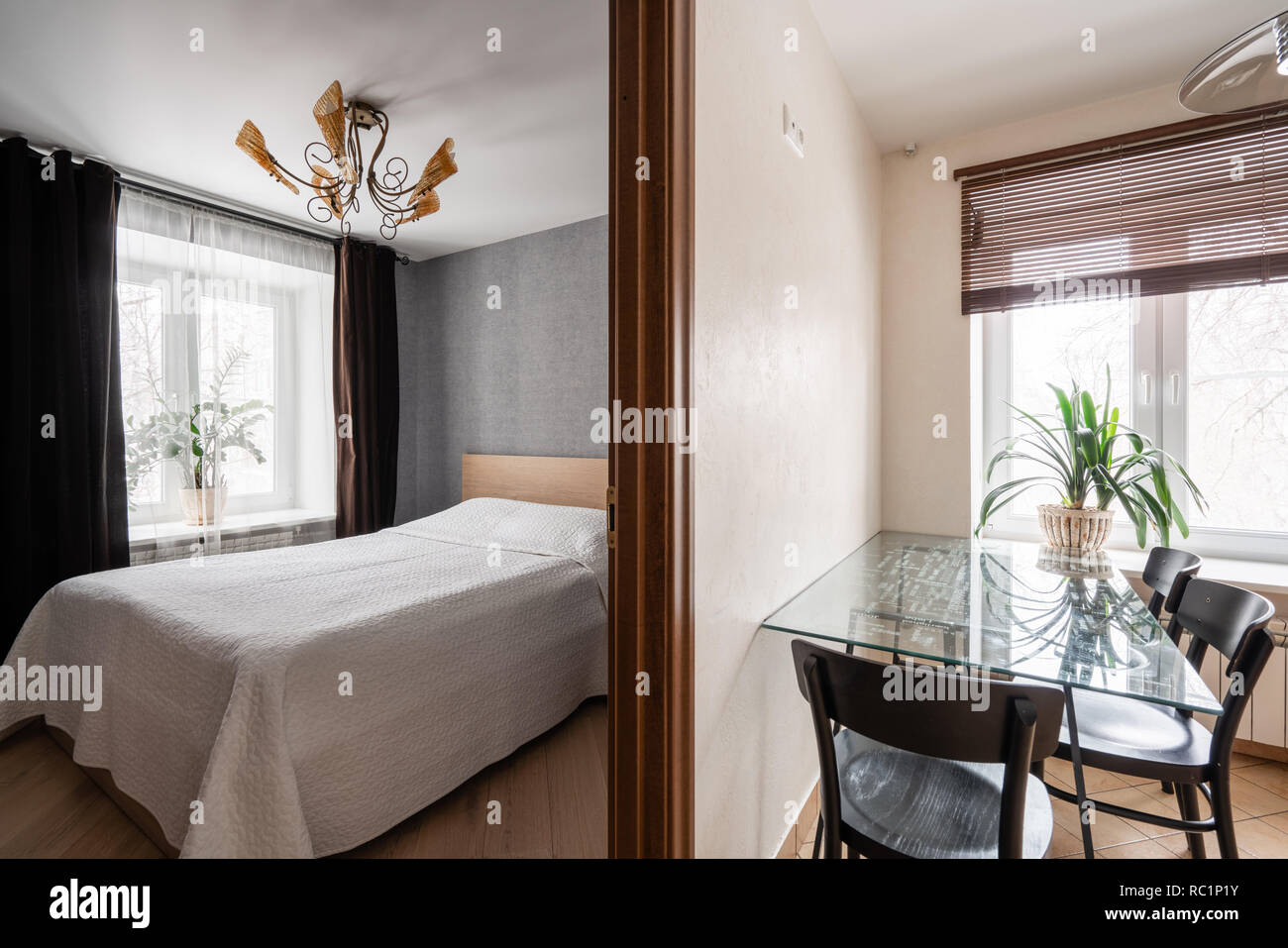Russia, Nizhny Novgorod - January 10, 2018: Private apartment. Interior ...