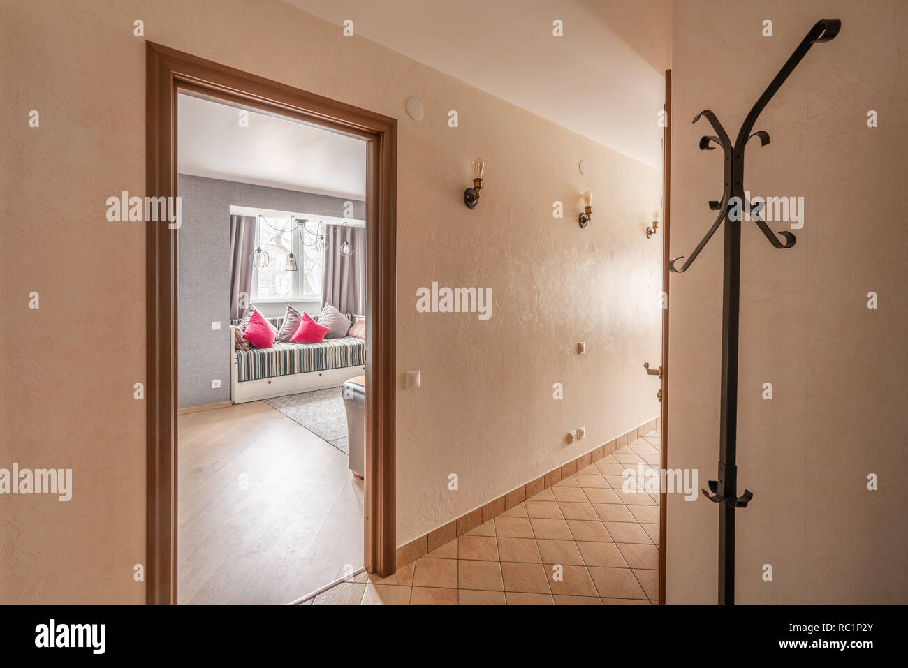 Russia, Nizhny Novgorod - January 10, 2018: Private apartment. Interior ...