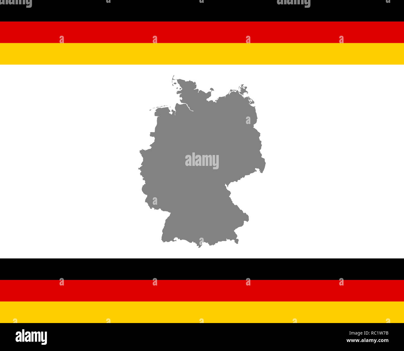 German flag and map Stock Photo Alamy
