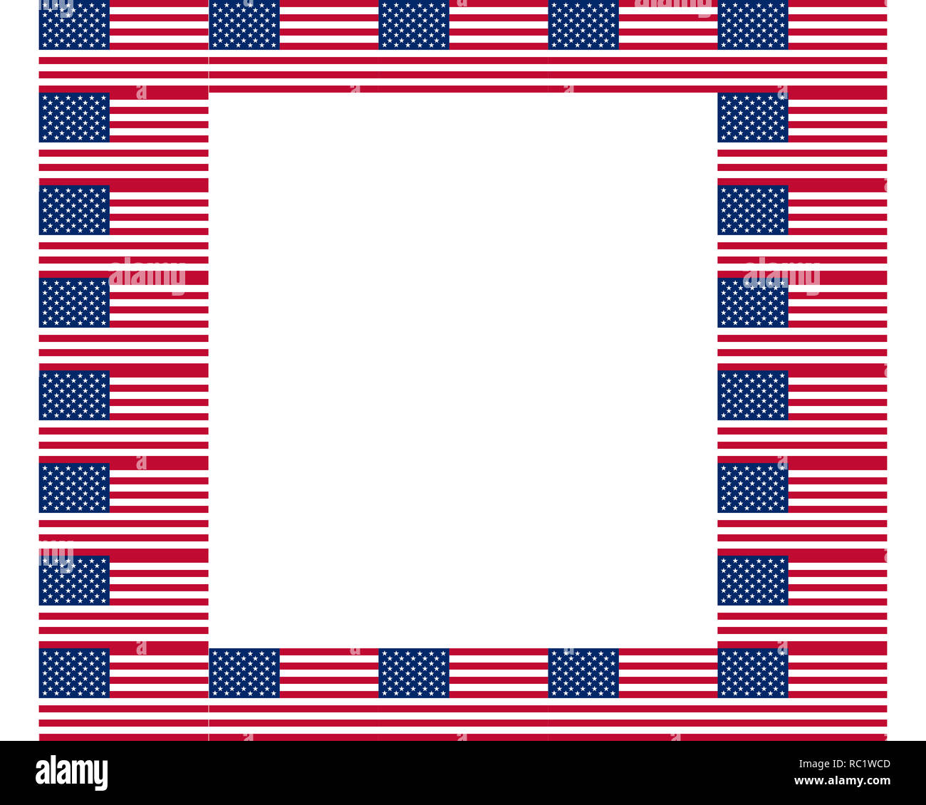 American flag with copy space Stock Photo - Alamy