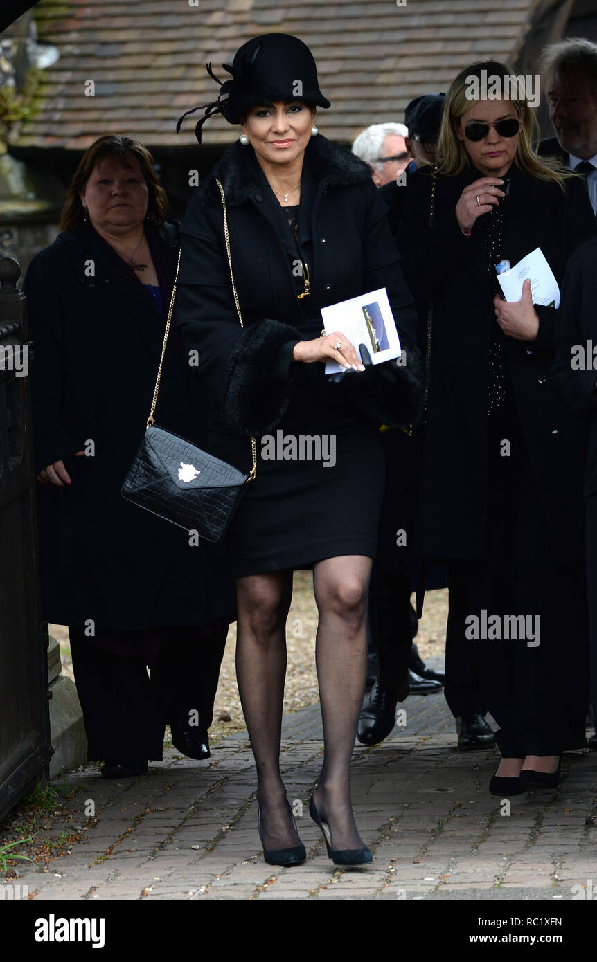 Various Celebrities attend the funeral of Ronnie Corbett at St John  Evangelist Church in Shirley, near Croydon Where: Croydon, United Kingdom  When: 18 Apr 2016 Credit: Steve FinnWENN Stock Photo - Alamy