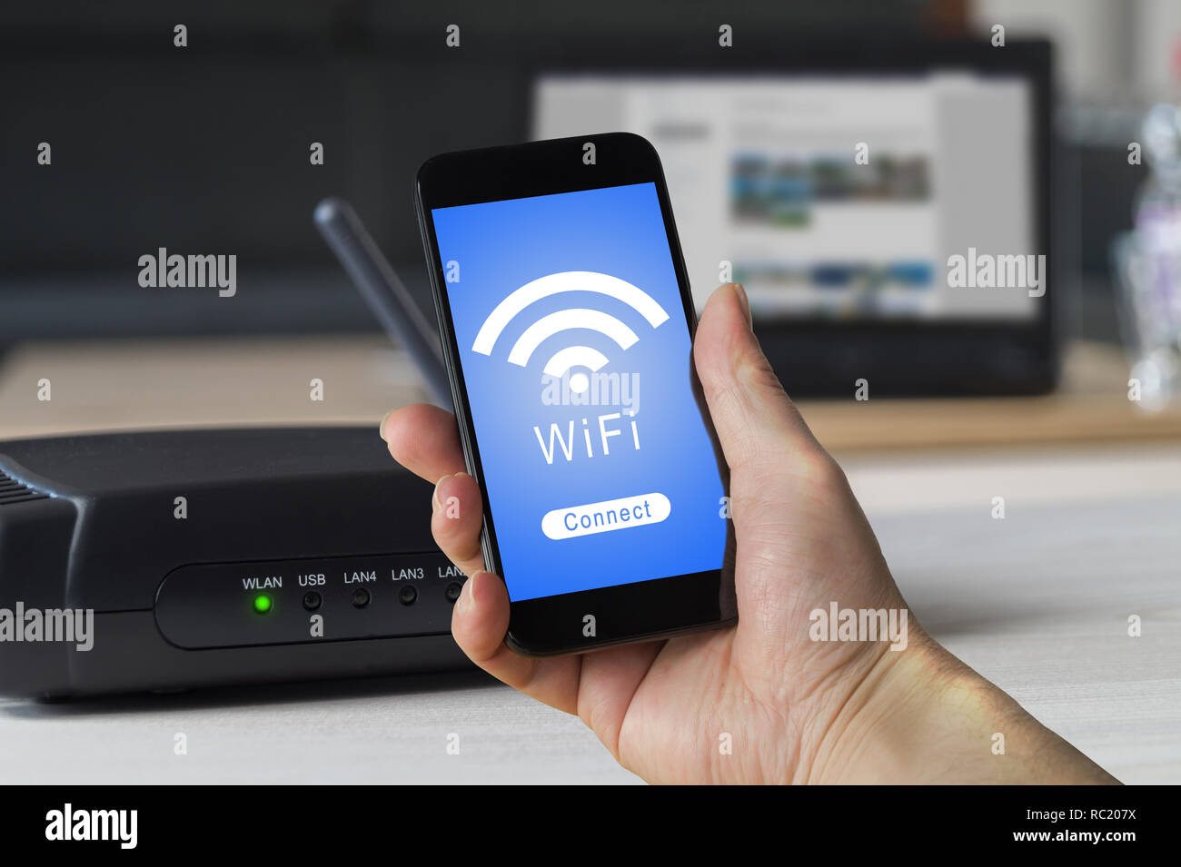 Wireless Router And Modem Stock Photos & Wireless Router And Modem