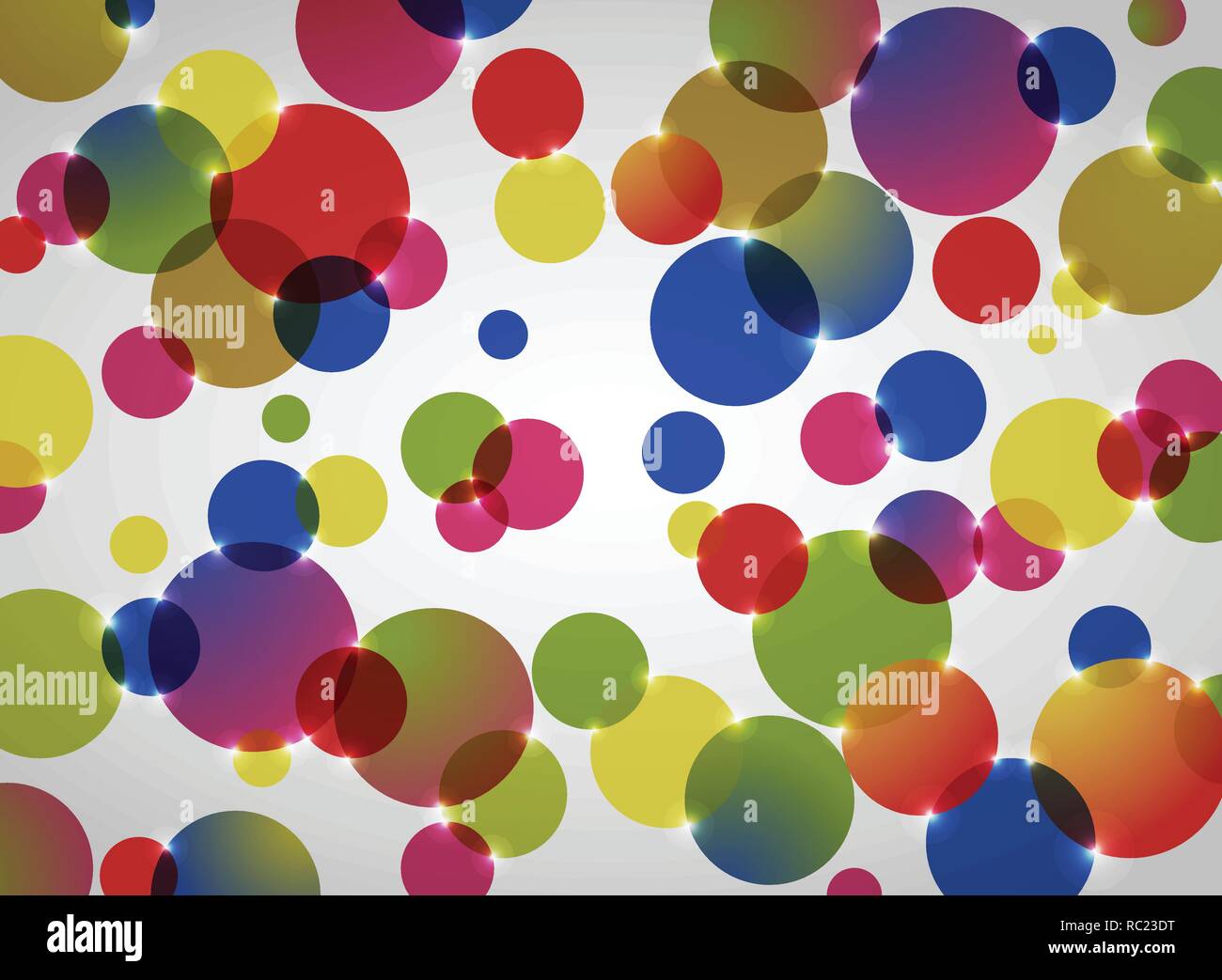 Abstract background of colorful circle pattern, vector eps10 Stock ...