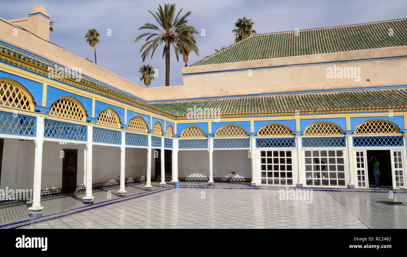 Palais de la Bahia Stock Photo Alamy