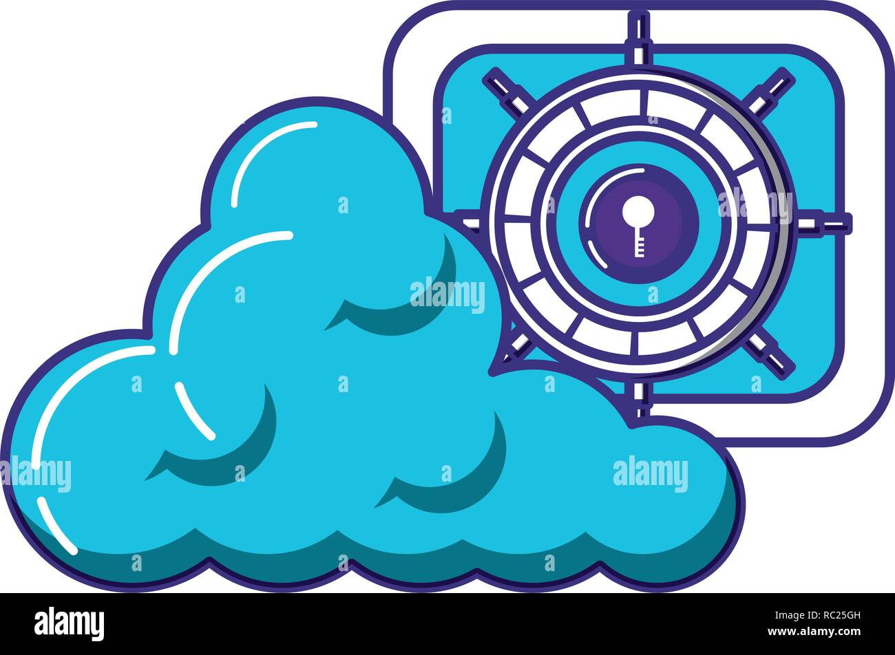 cloud computing server icon vector illustration design Stock Vector ...
