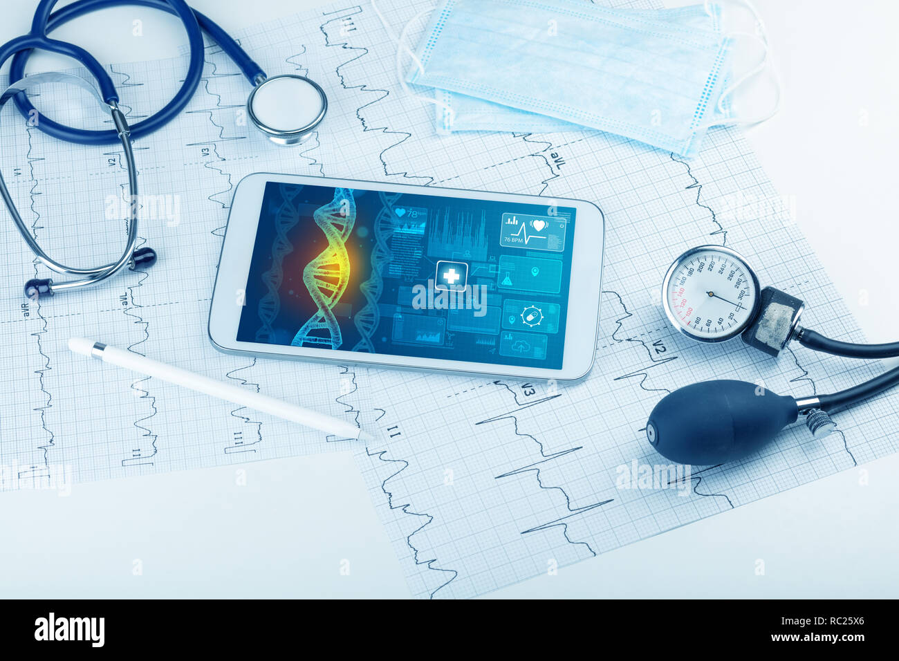 test and biotechnology concept with medical technology devices Stock Photo Alamy