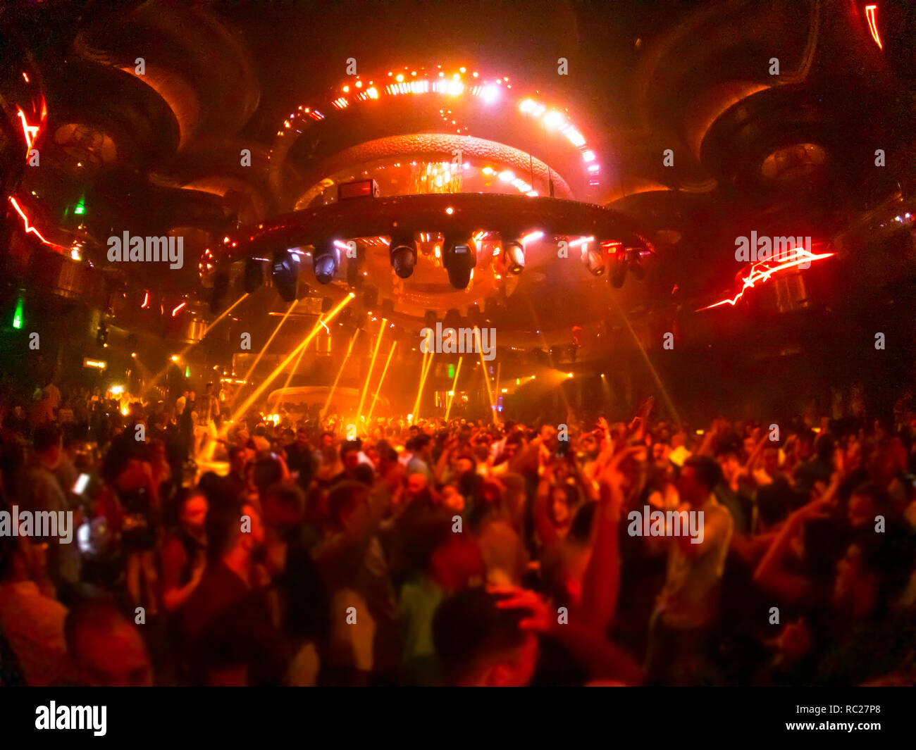 People dancing in Omnia night club Stock Photo - Alamy
