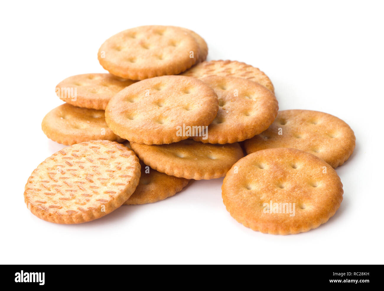 heap of crackers isolated on white background Stock Photo - Alamy