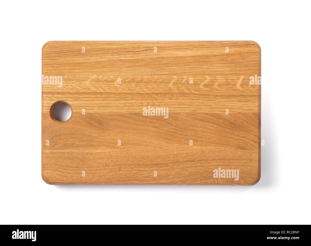 wooden cutting board isolated on white background Stock Photo - Alamy
