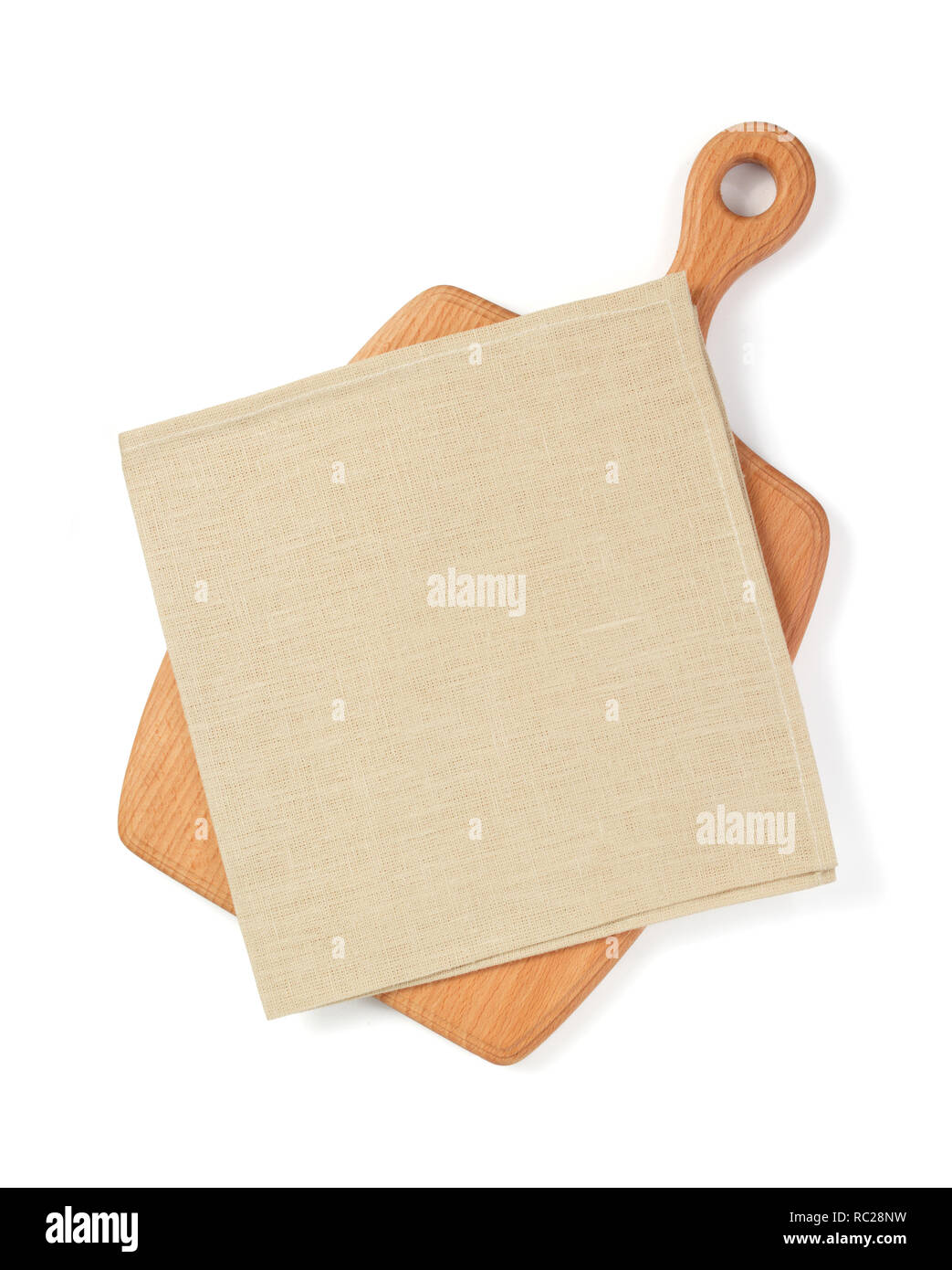 wooden cutting board isolated on white background Stock Photo - Alamy