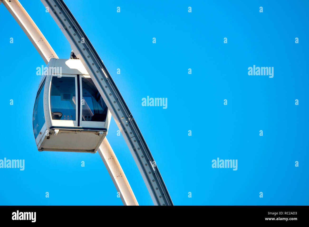 Close up shot of a Ferris Wheel cabin Stock Photo