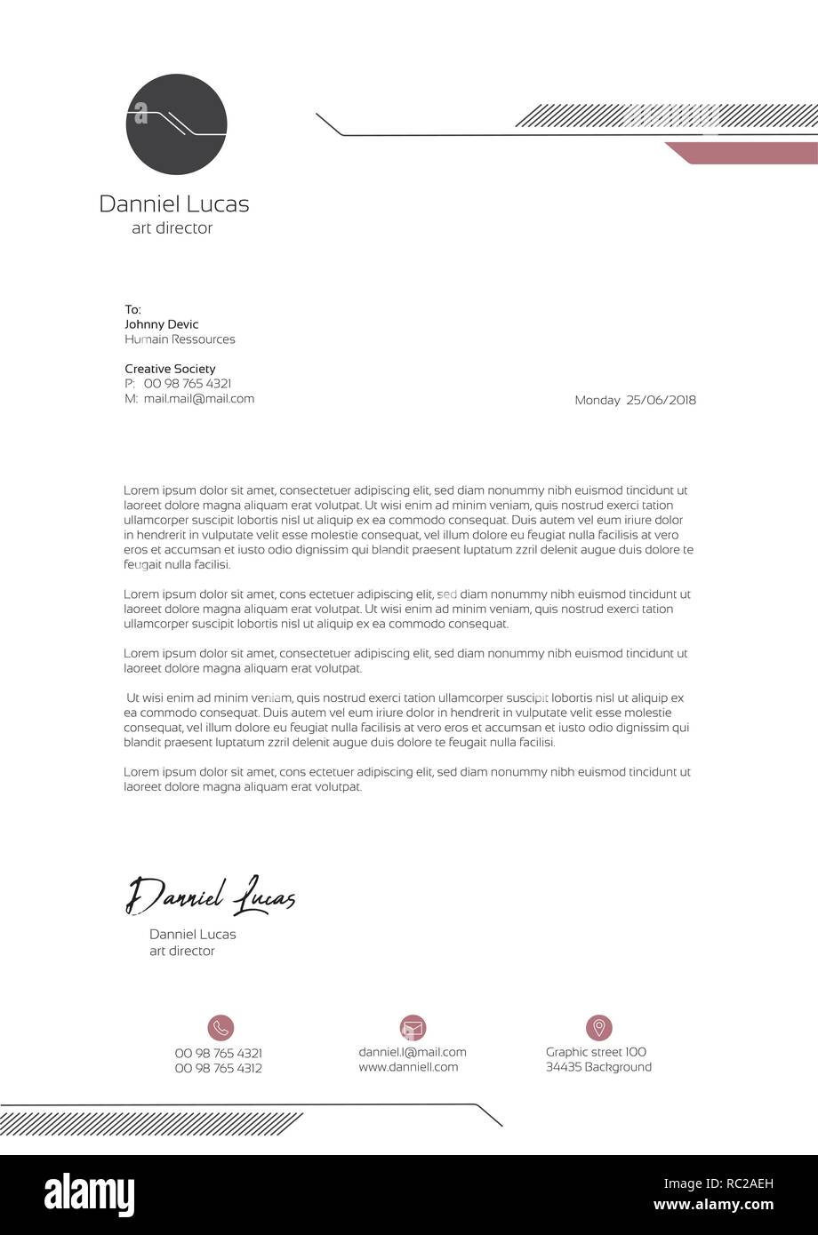 Letterhead Stock Photos & Letterhead Stock Images Alamy