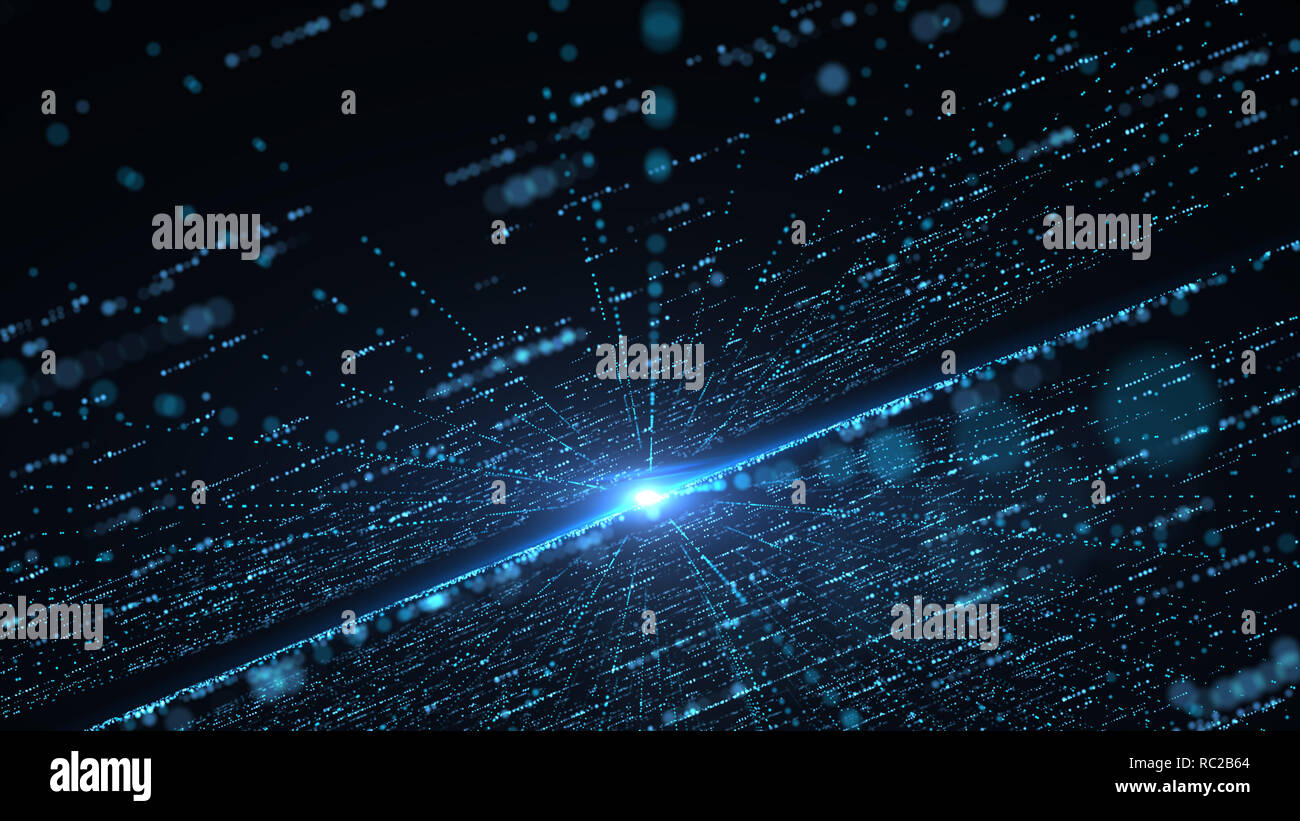 Futuristic big data information technology concept. Motion graphic for ...