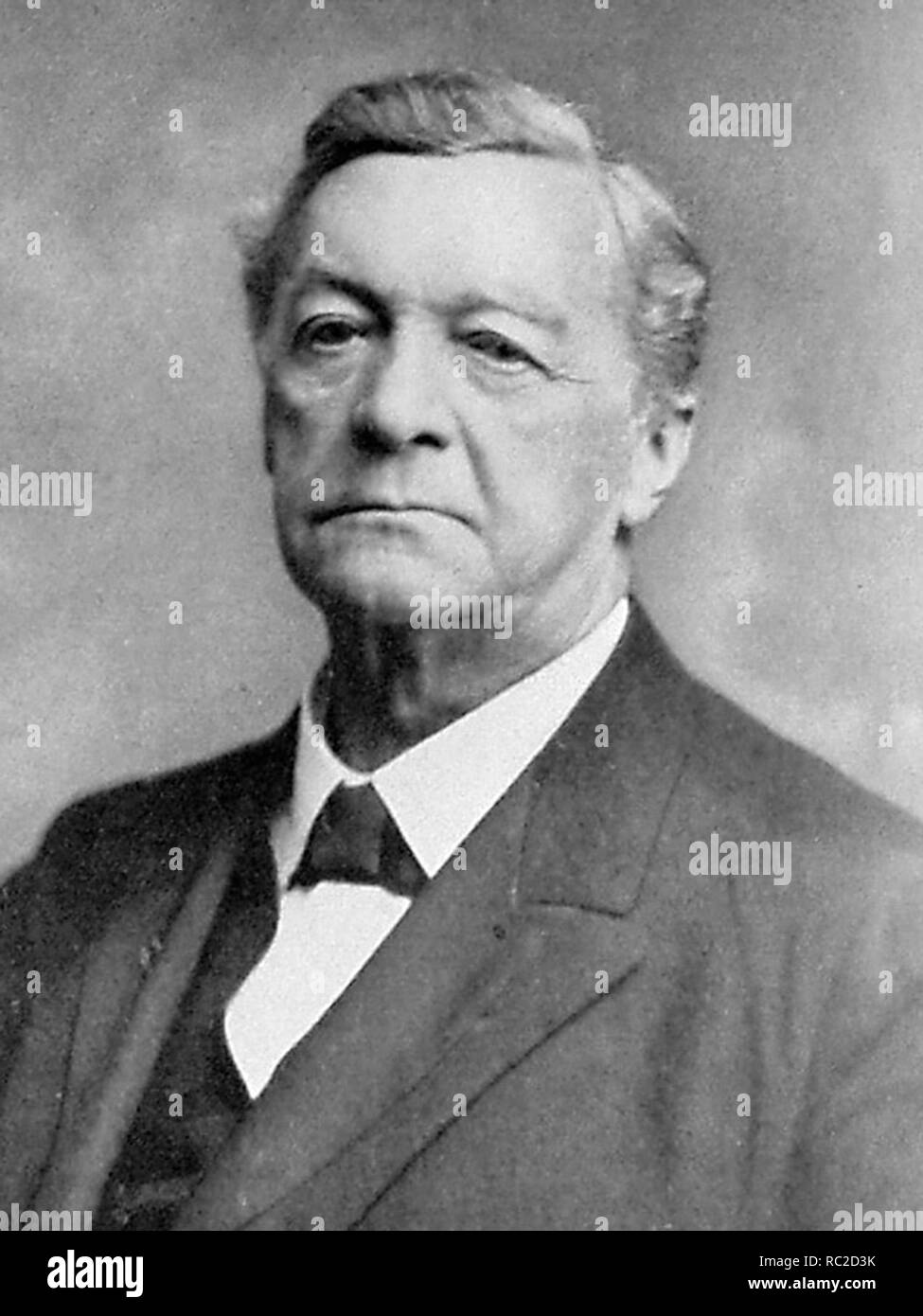 Klaus Berntsen (1844 – 1927) Danish politician, representing the Liberal party, Venstre, Council President of Denmark Stock Photo
