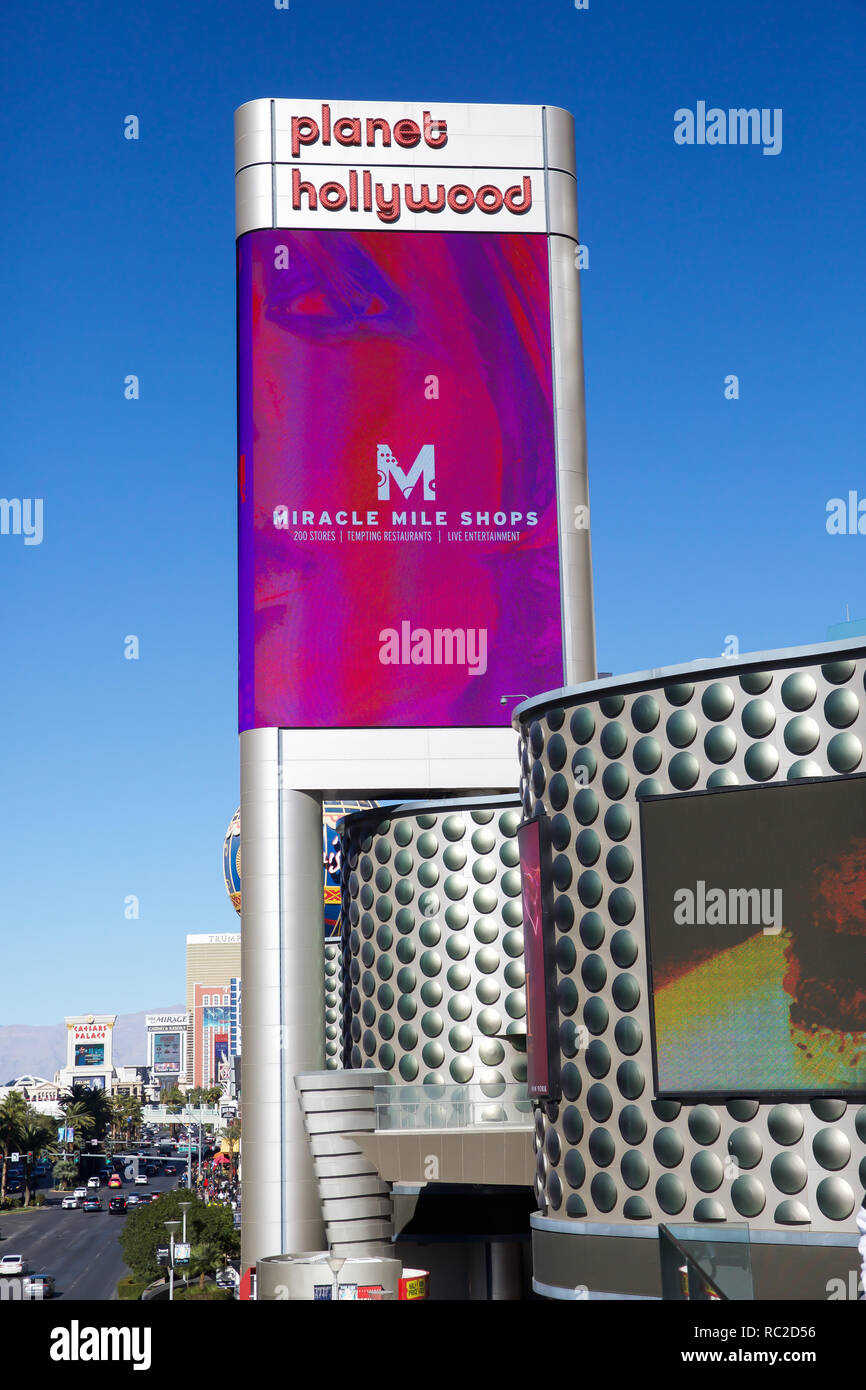 Planet Hollywood Skyline On Las Vegas Boulevard Las Vegas Usa