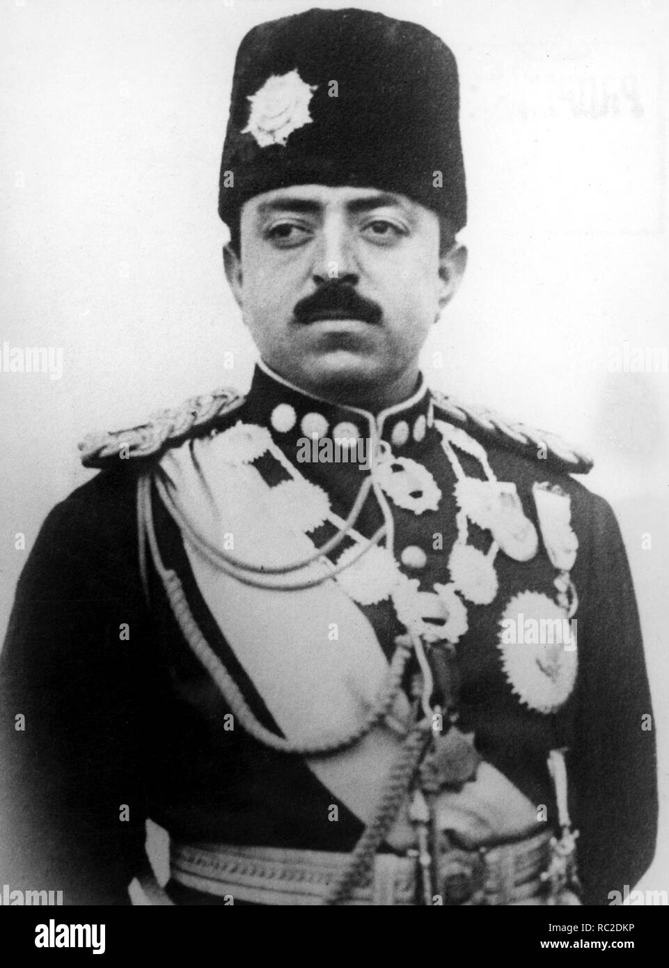 King Amanullah I, Amānullāh Khān, sovereign of the Kingdom of Afghanistan from 1919 to 1929, first as Emir. King Amanullah I Stock Photo