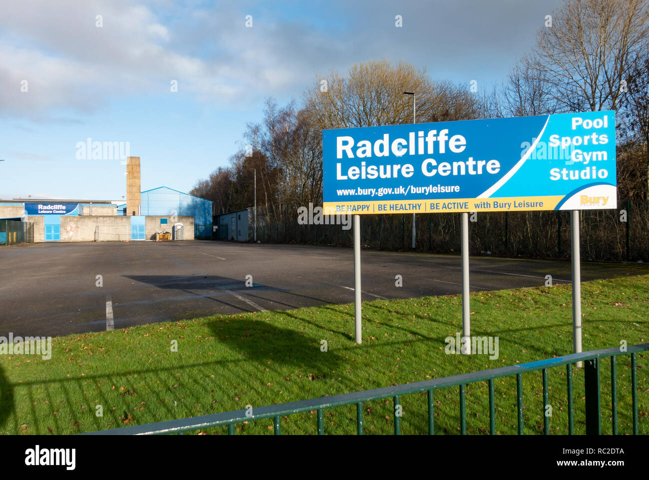 Radcliffe Leisure Centre on Spring Lane, Radcliffe. Stock Photo