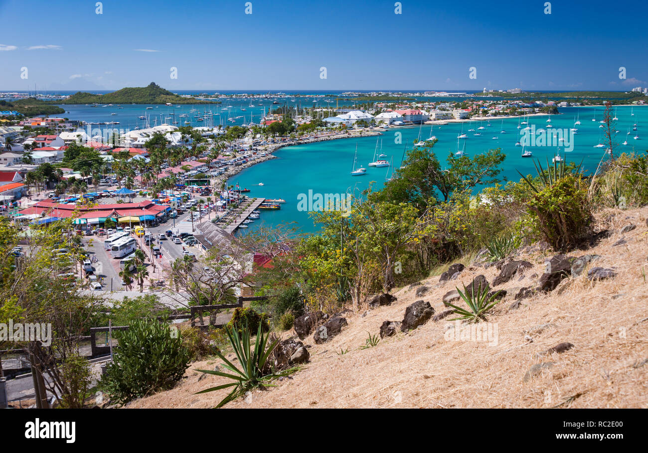 Marigot, St Martin February 2015 Marigot, French capital of island of