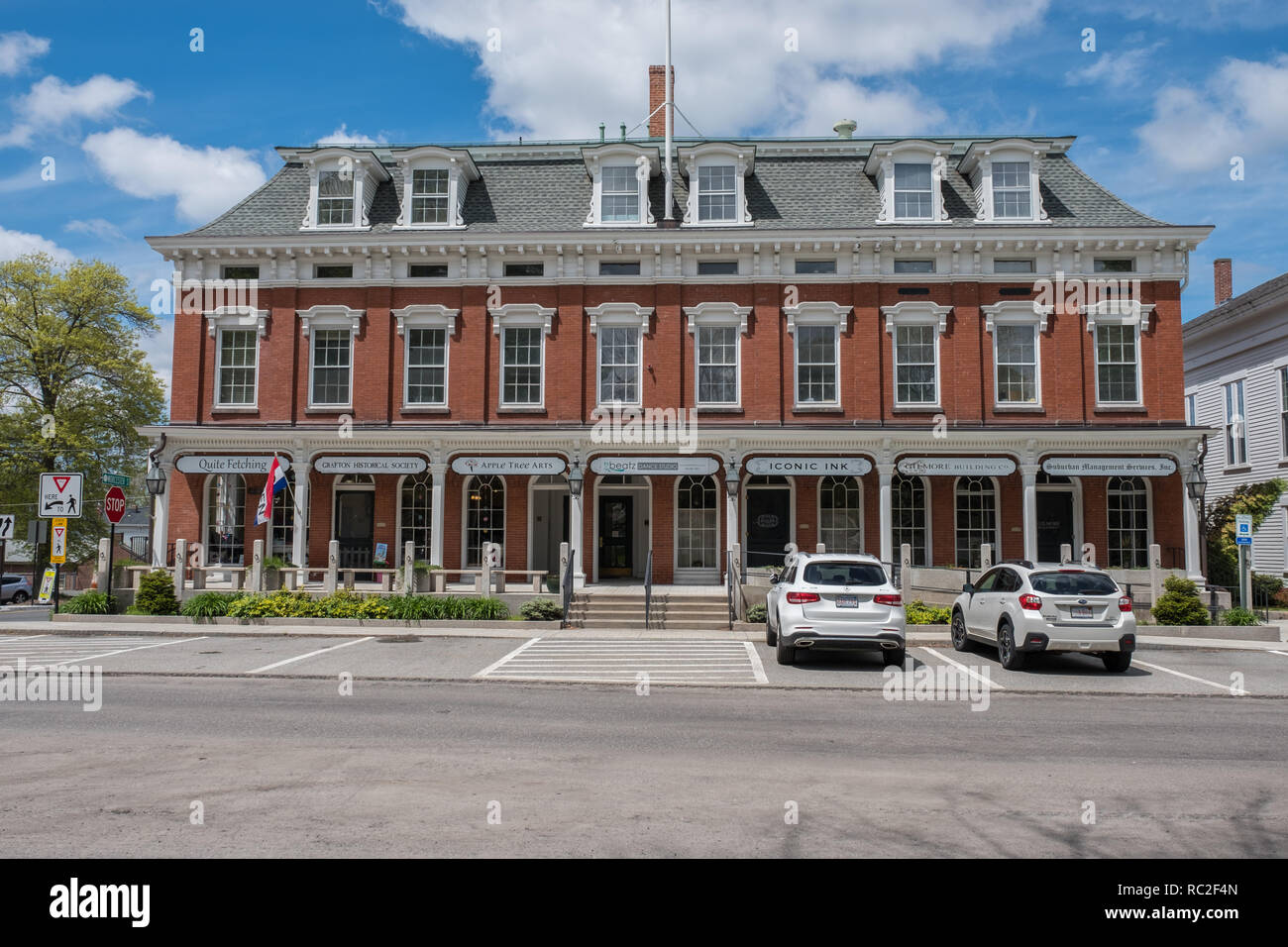 The Grafton, MA Town House Stock Photo Alamy