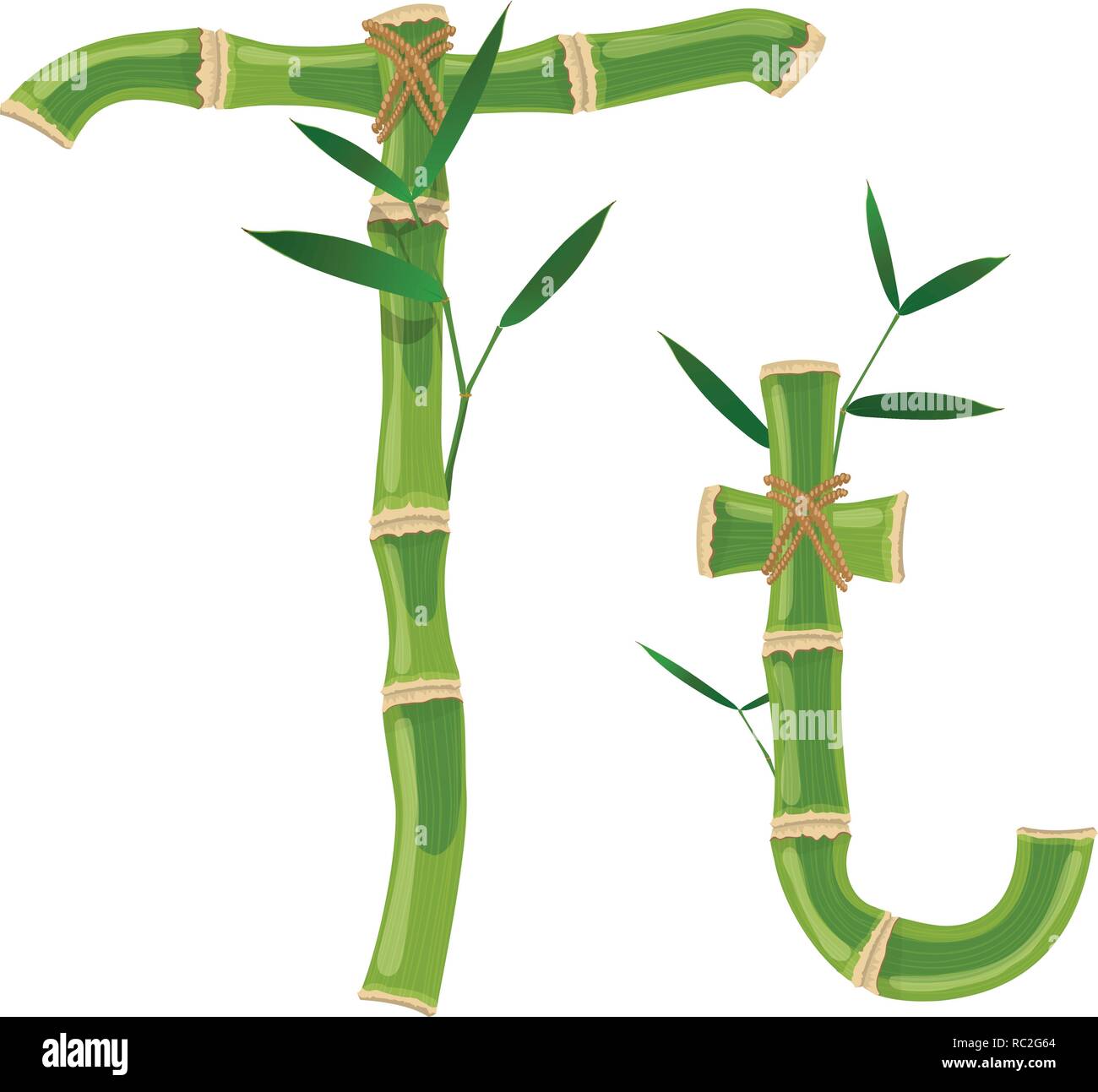 Bamboo letter T Stock Vector Image & Art - Alamy