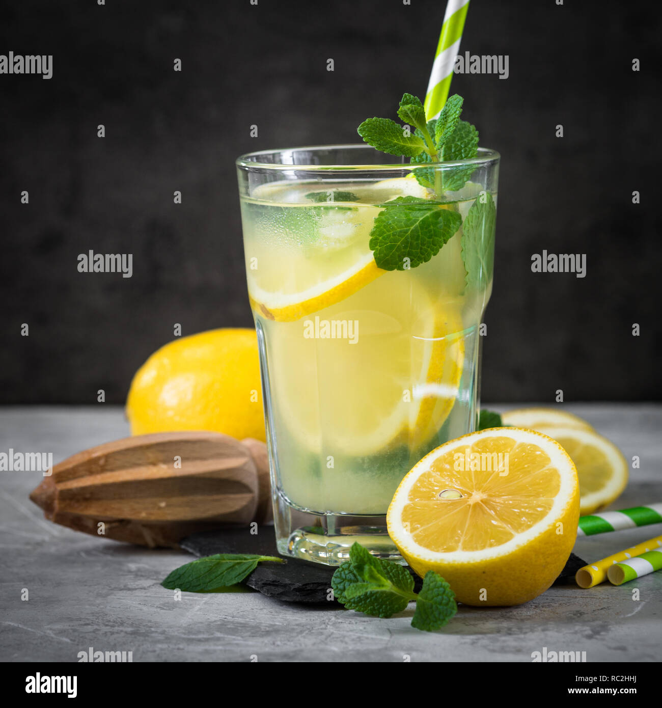 Lemonade Traditional Summer drink Stock Photo Alamy