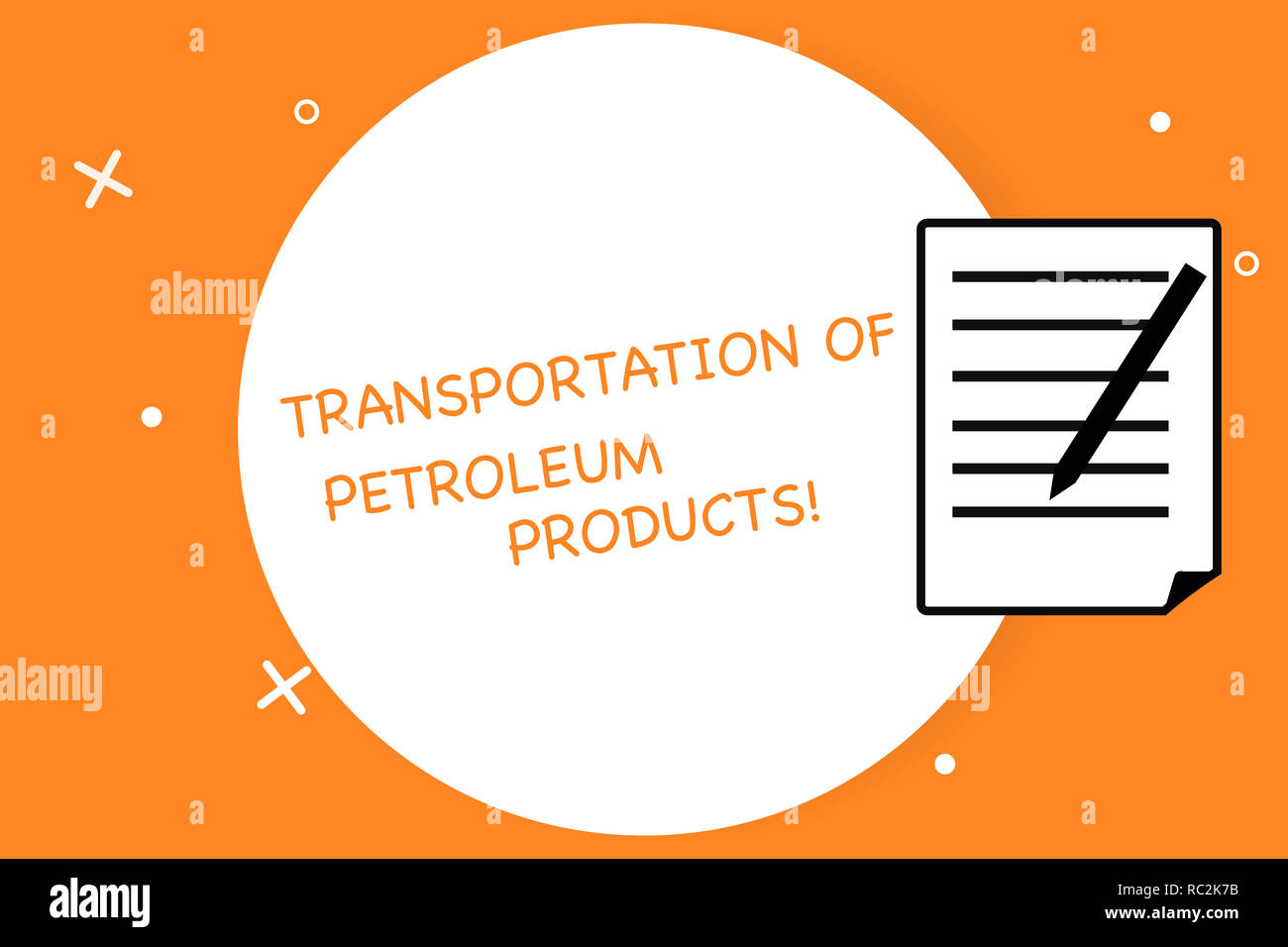 Handwriting text writing Transportation Of Petroleum Products. Concept