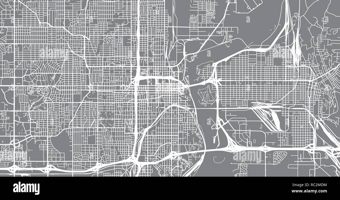 Urban vector city map of Omaha, Nebraska, United States of America Stock Vector Image & Art Alamy