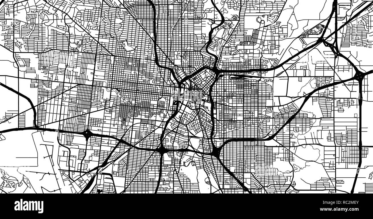San antonio street map Black and White Stock Photos & Images - Alamy