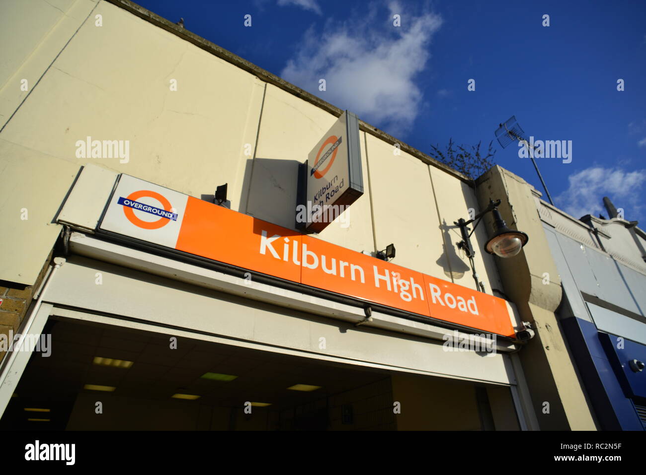 London Kilburn High Road Overground Station Stock Photo Alamy