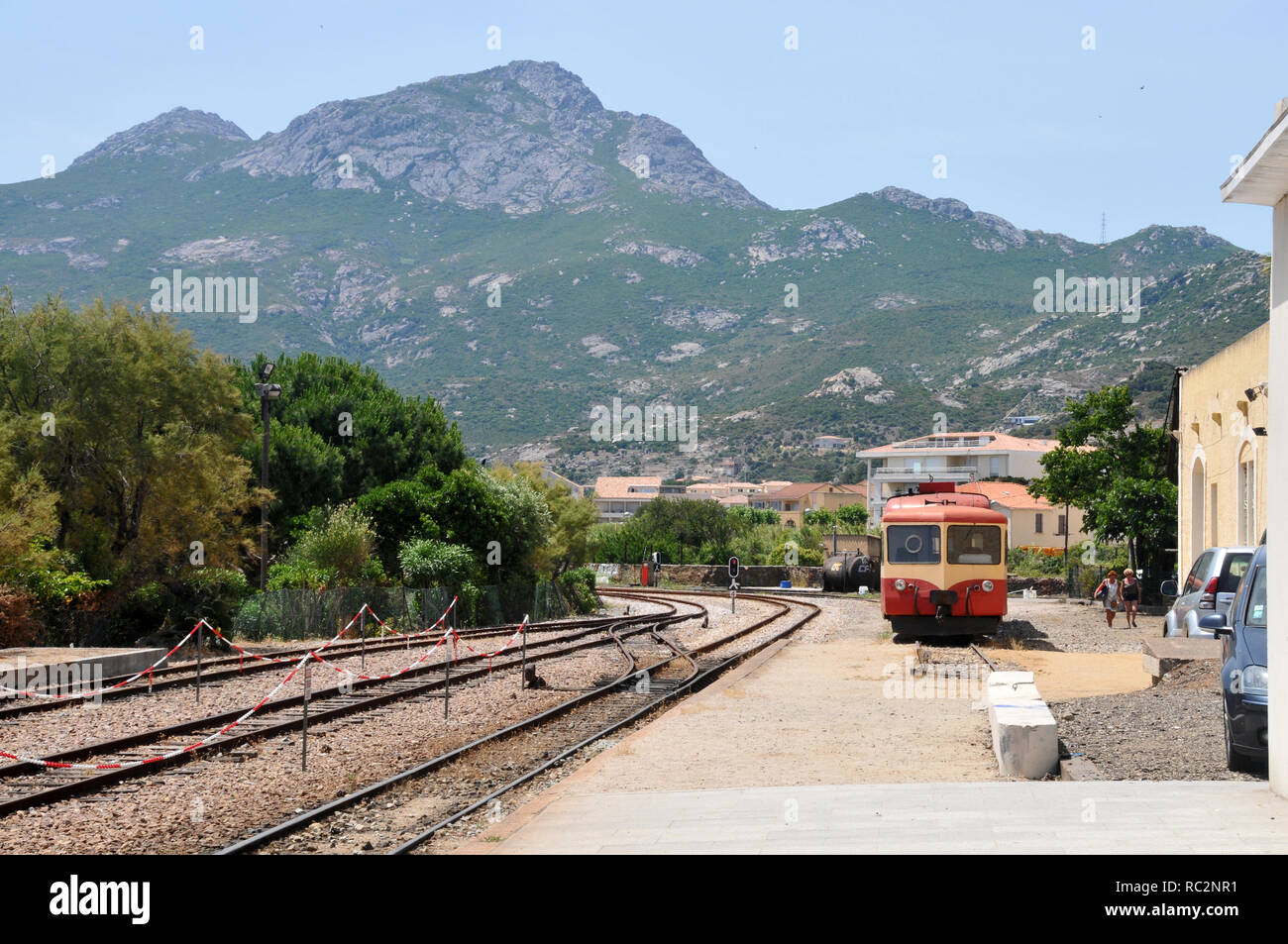 Vue générale de Calvi, Corse, France en mars 1935. News Photo