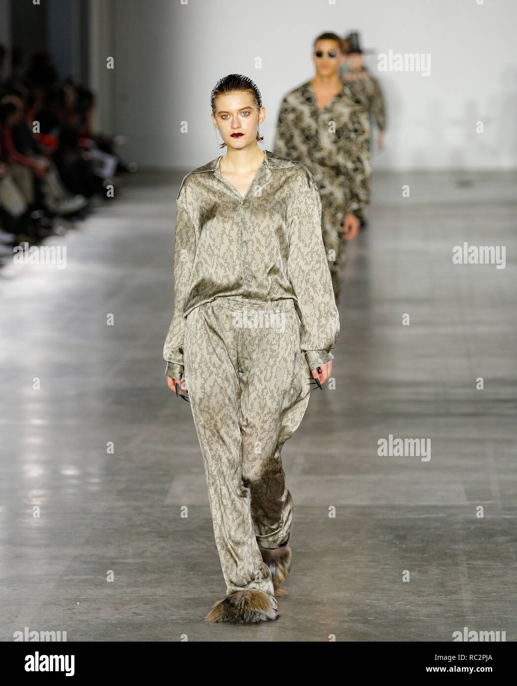 Fashion catwalk presentation at London Fashion Week Mens Autumn Winter