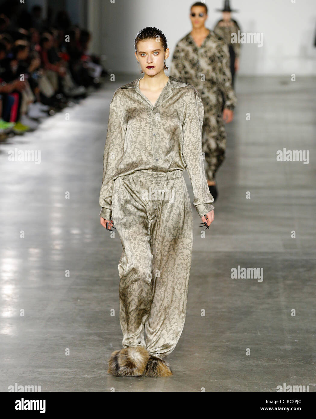 Fashion catwalk presentation at London Fashion Week Mens Autumn Winter