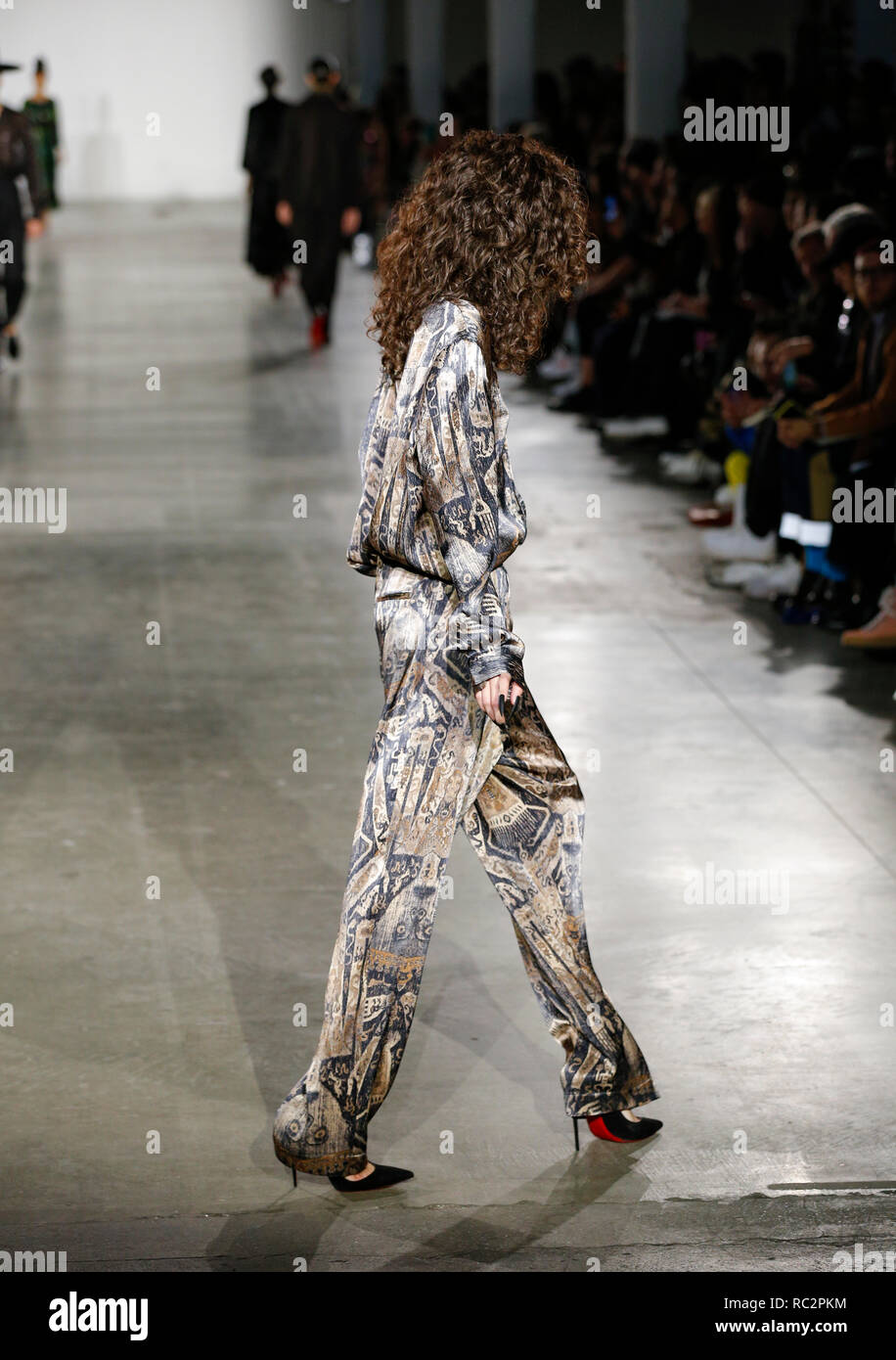 Fashion catwalk presentation at London Fashion Week Mens Autumn Winter