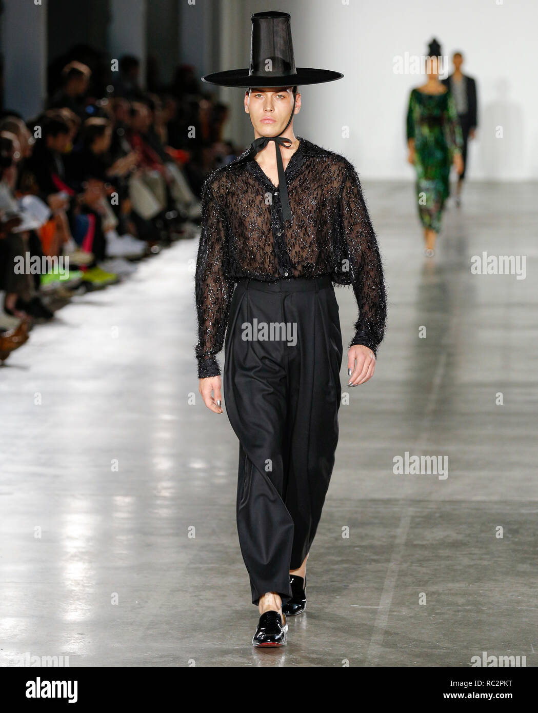 Fashion catwalk presentation at London Fashion Week Mens Autumn Winter