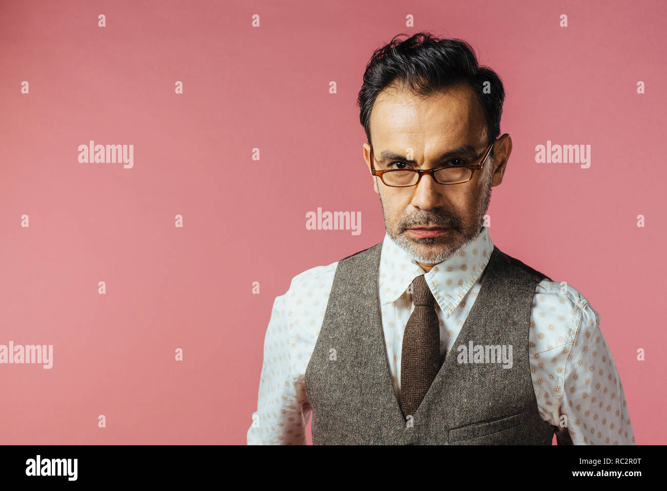 Stern man face hi-res stock photography and images - Alamy